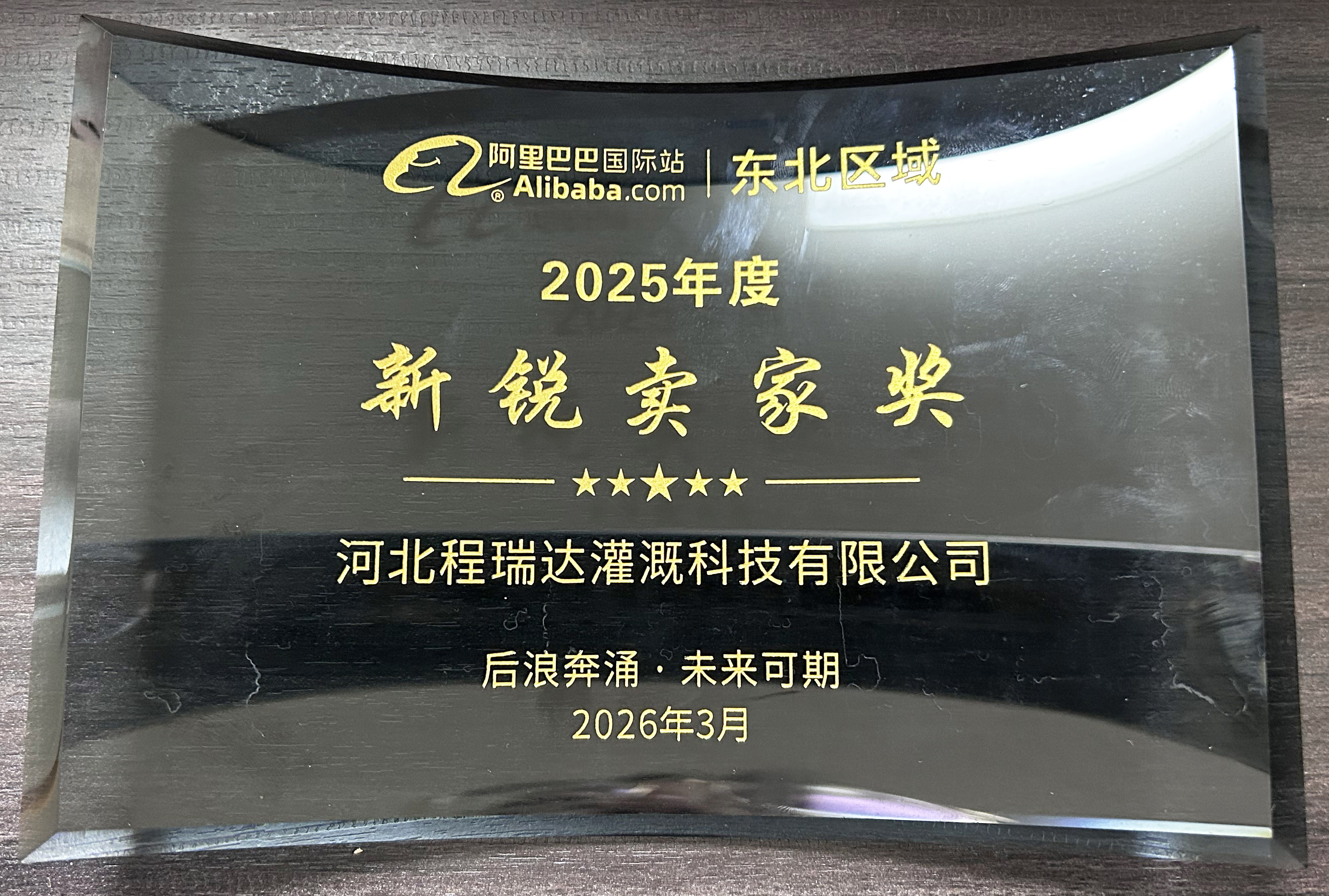 长宁程瑞达灌溉 | 荣获阿里国际站新锐卖家奖